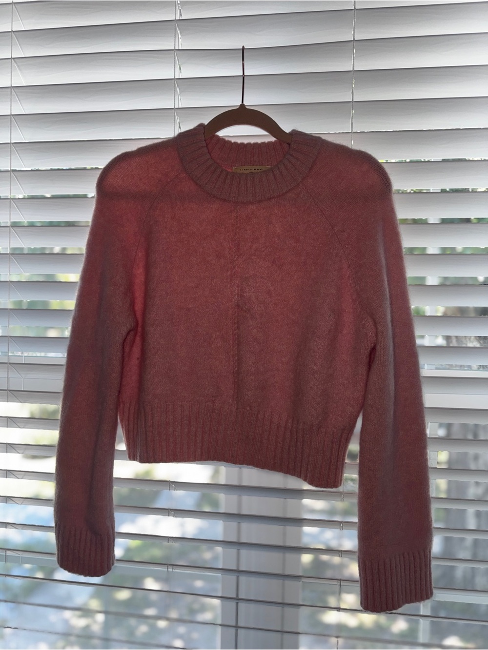 Sezane Dusty Rose Crewneck Sweater